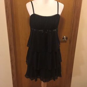 Classic Black ruffle dress